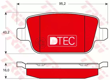 Комплект тормозных колодок TRW GDB1732DTE