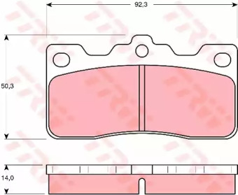 Комплект тормозных колодок TRW GDB193