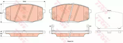 Комплект тормозных колодок TRW GDB3523