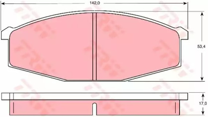 Комплект тормозных колодок TRW GDB747