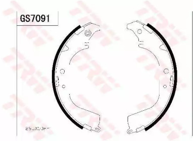 Комлект тормозных накладок TRW GS7091