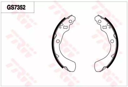 Комлект тормозных накладок TRW GS7352