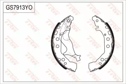 Комлект тормозных накладок TRW GS7913