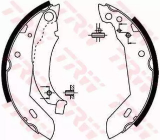 Комлект тормозных накладок TRW GS8158