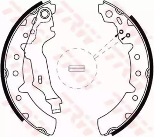 Комлект тормозных накладок TRW GS8603