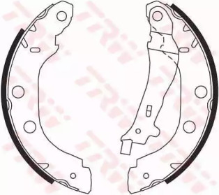 Комлект тормозных накладок TRW GS8655