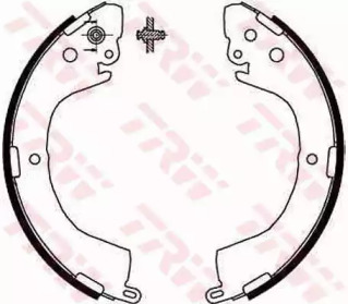 Комлект тормозных накладок TRW GS8667