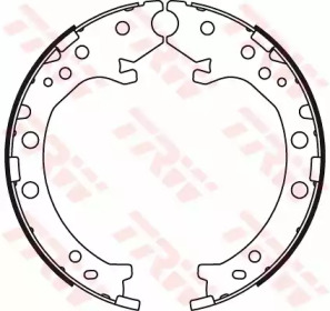 Комлект тормозных накладок TRW GS8789