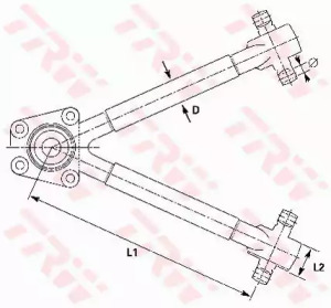 Рычаг независимой подвески колеса TRW JVL0014