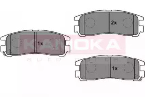 Комплект тормозных колодок KAMOKA 1011606