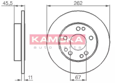 Тормозной диск KAMOKA 103106