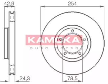 Тормозной диск KAMOKA 1031696