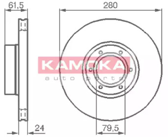 Тормозной диск KAMOKA 1032134