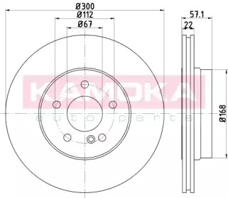 Тормозной диск KAMOKA 103218