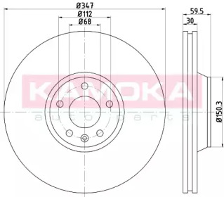 Тормозной диск KAMOKA 1032476