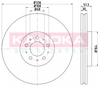 Тормозной диск KAMOKA 1032742