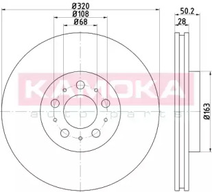 Тормозной диск KAMOKA 103283