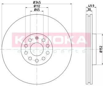 Тормозной диск KAMOKA 1033008