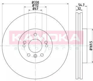 Тормозной диск KAMOKA 103317