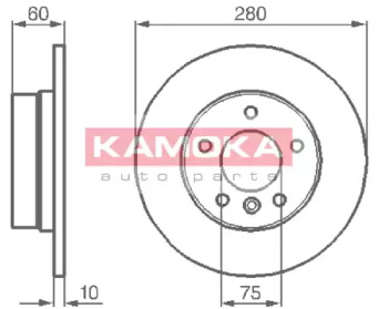 Тормозной диск KAMOKA 103498