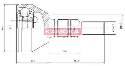 Шарнирный комплект KAMOKA 6035