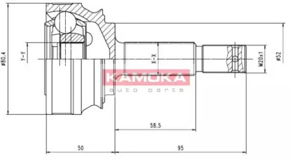 Шарнирный комплект KAMOKA 6078