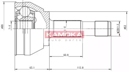 Шарнирный комплект KAMOKA 6152