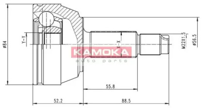 Шарнирный комплект KAMOKA 6514