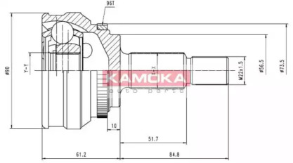 Шарнирный комплект KAMOKA 6566