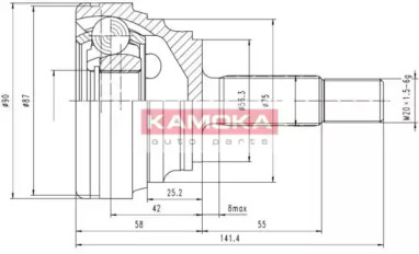 Шарнирный комплект KAMOKA 6600