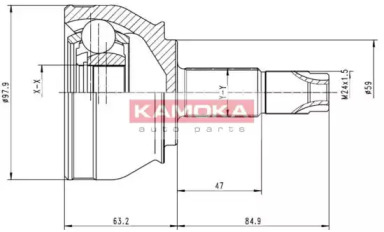 Шарнирный комплект KAMOKA 6692