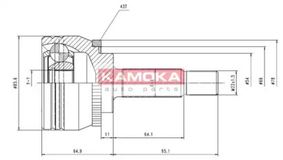 Шарнирный комплект KAMOKA 7056