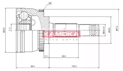 Шарнирный комплект KAMOKA 7080