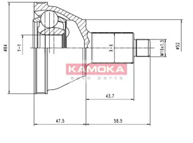 Шарнирный комплект KAMOKA 7084