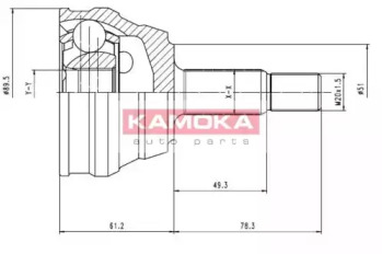 Шарнирный комплект KAMOKA 7094