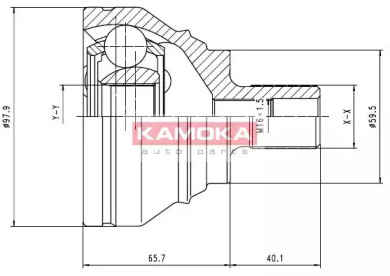 Шарнирный комплект KAMOKA 7274