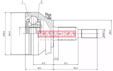 Шарнирный комплект KAMOKA 7526