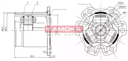 Шарнирный комплект KAMOKA 8709