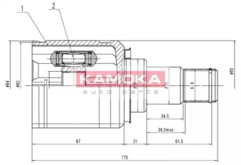 Шарнирный комплект KAMOKA 8721