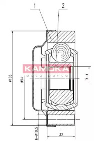 Шарнирный комплект KAMOKA 9002