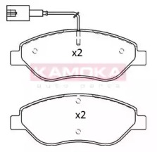 Комплект тормозных колодок KAMOKA JQ101199