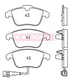 Комплект тормозных колодок KAMOKA JQ101226