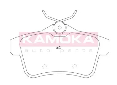 Комплект тормозных колодок KAMOKA JQ101235