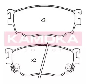 Комплект тормозных колодок KAMOKA JQ101253