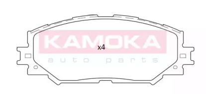 Комплект тормозных колодок KAMOKA JQ101262