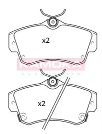 Комплект тормозных колодок KAMOKA JQ101272