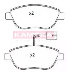 Комплект тормозных колодок KAMOKA JQ101283