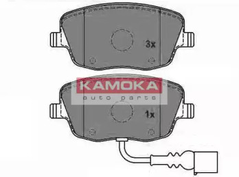 Комплект тормозных колодок KAMOKA JQ1013324