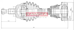 Вал KAMOKA VW1138926