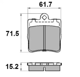 Комплект тормозных колодок NATIONAL NP2055